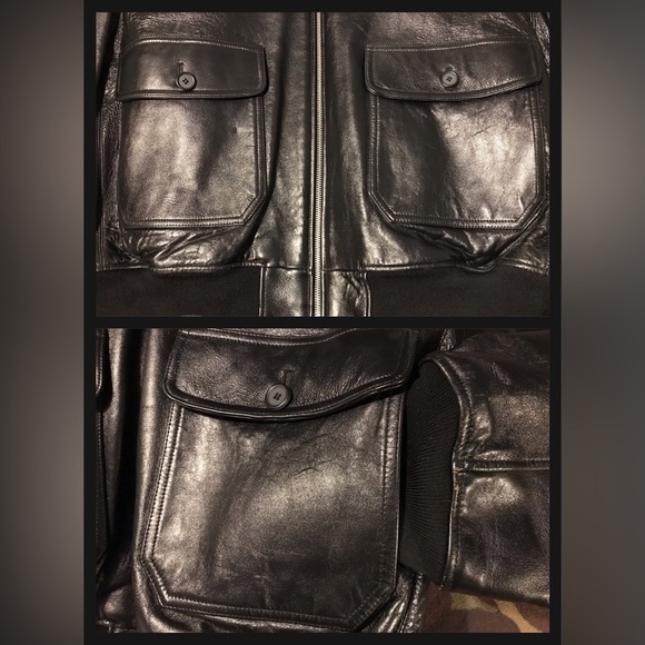 Vintage 2002 AVIREX NY TUSKEGEE AIRMEN BOMBER LEATHER Jacket 3XL RECEIPT Supreme - Picture 5 of 16